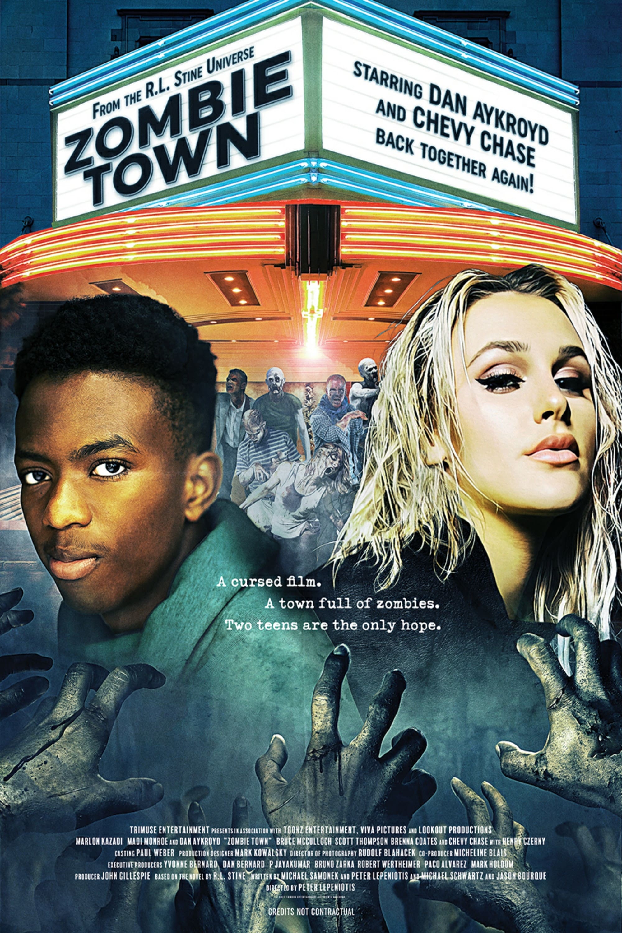 Zombie Town Hindi Dubbed Movie Poster (2023)