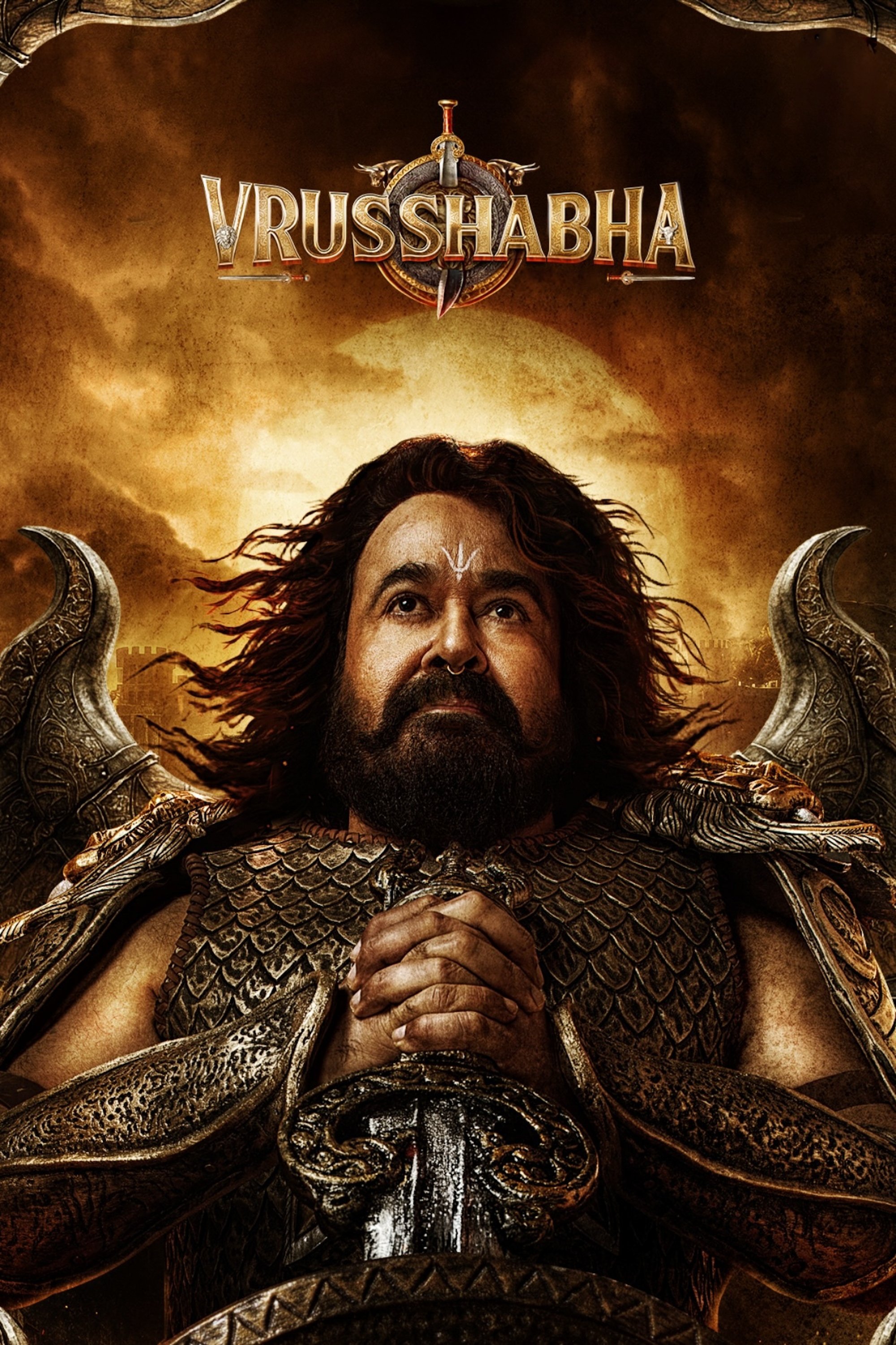 Vrusshabha Hindi Dubbed Movie Poster (2025)