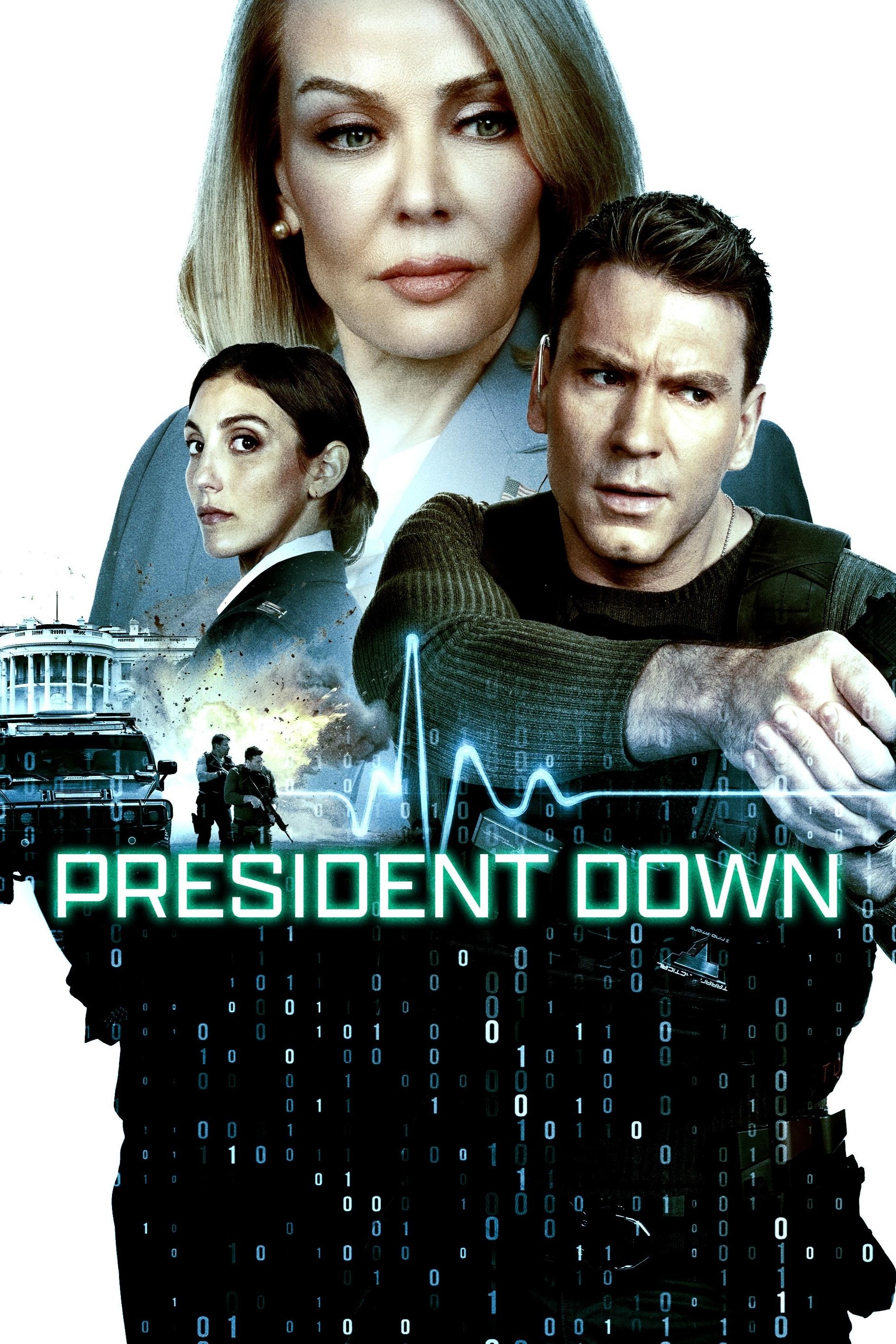 President Down Hindi Dubbed Movie Poster (2025)